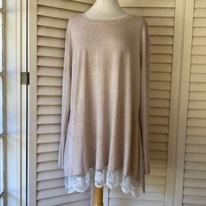 Sanifer Long Sleeve Knit Tunic Top